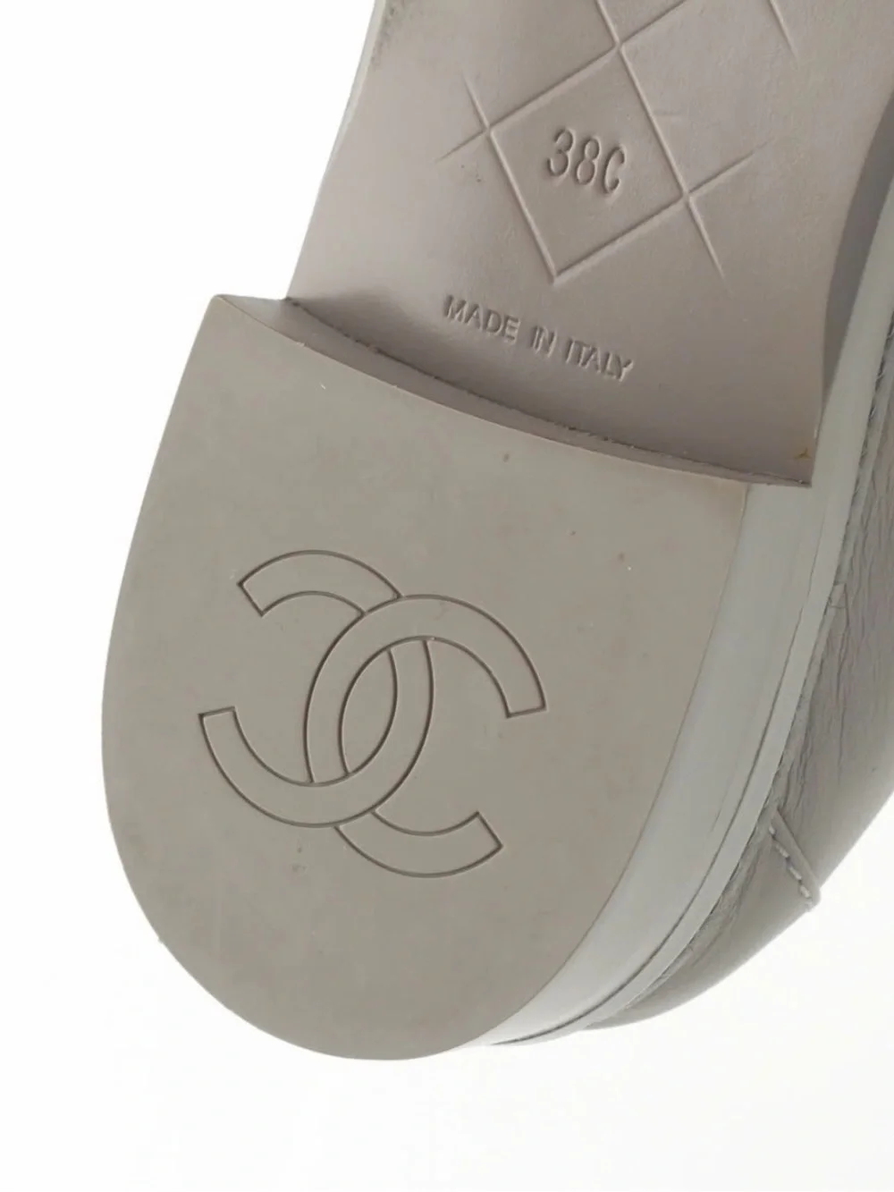 CHANEL Interlocking CC Logo Loafers / Size EU 38 (Rare)